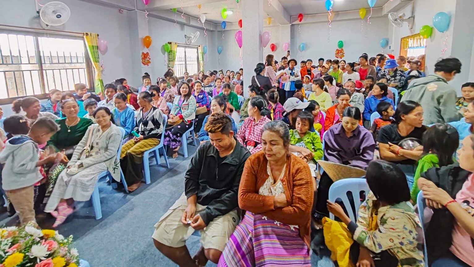 BCM church congregation in Tachileik, Myanmar